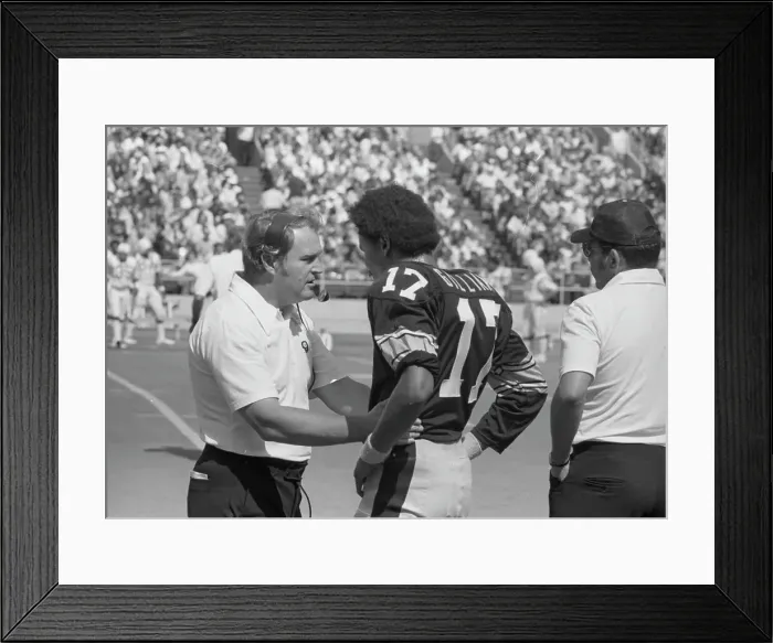 Framed Print : Chuck Noll and Joe Gilliam Framed Print : Chuck Noll and Joe Gilliam