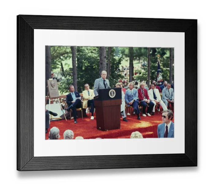 Framed Print : President Ford At World Golf Hall of Fame Framed Print : President Ford At World Golf Hall of Fame
