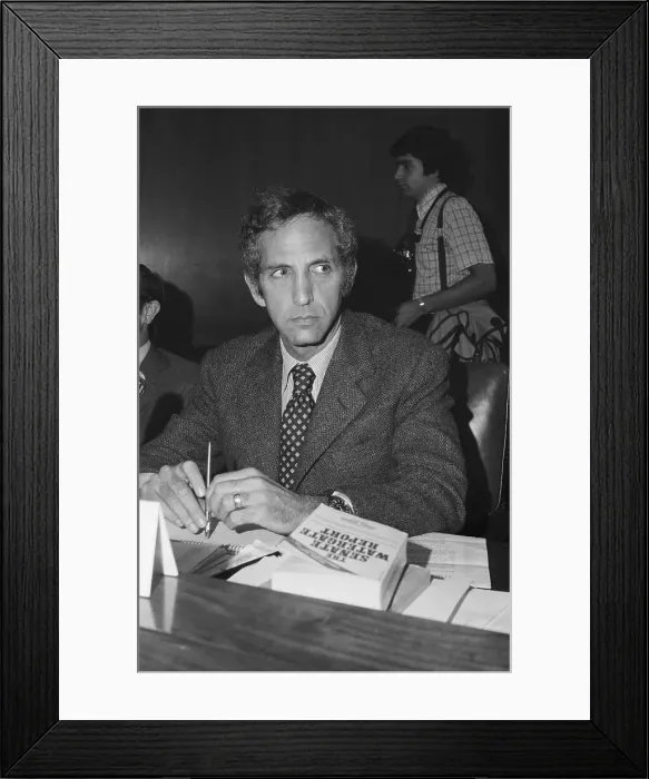 Framed Print : Daniel Ellsberg Attends a Session Framed Print : Daniel Ellsberg Attends a Session
