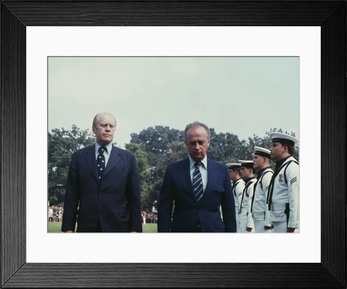 Framed Print : President Ford With Yitzhak Rabin Framed Print : President Ford With Yitzhak Rabin