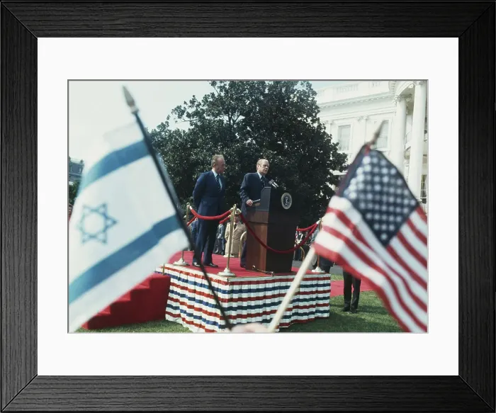 Framed Print : President Ford With Yitzhak Rabin Framed Print : President Ford With Yitzhak Rabin