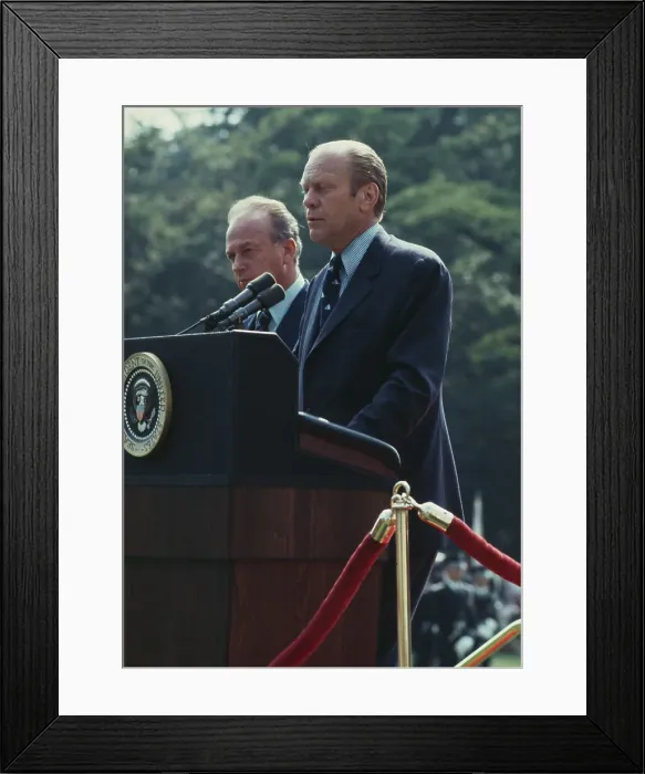 Framed Print : President Ford With Yitzhak Rabin Framed Print : President Ford With Yitzhak Rabin