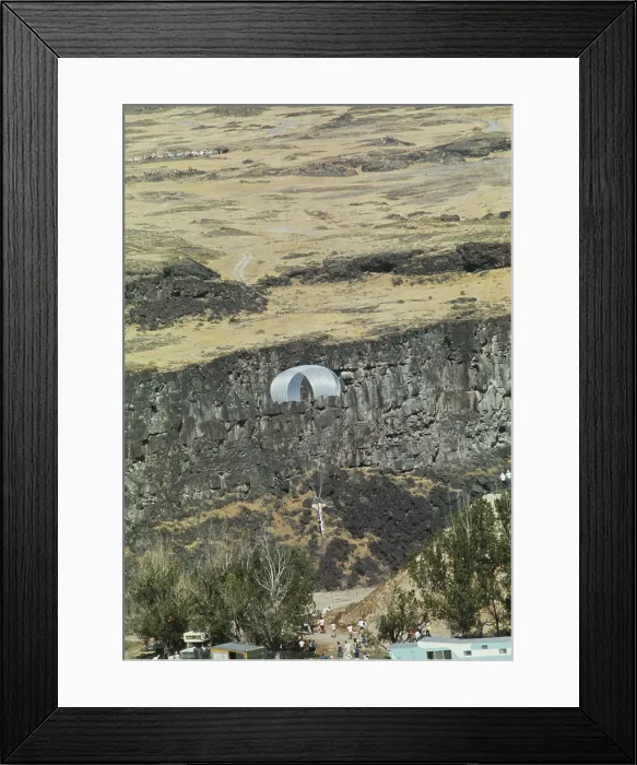 Framed Print : Evel Knievel's Snake River Canyon Jump