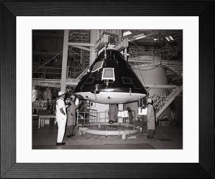 Framed Print : Off-Loading Apollo-Soyuz Capsule Framed Print : Off-Loading Apollo-Soyuz Capsule