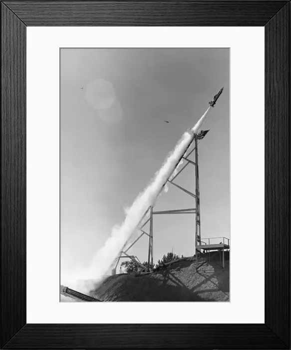 Framed Print : Rocket Leaving Launch Pad