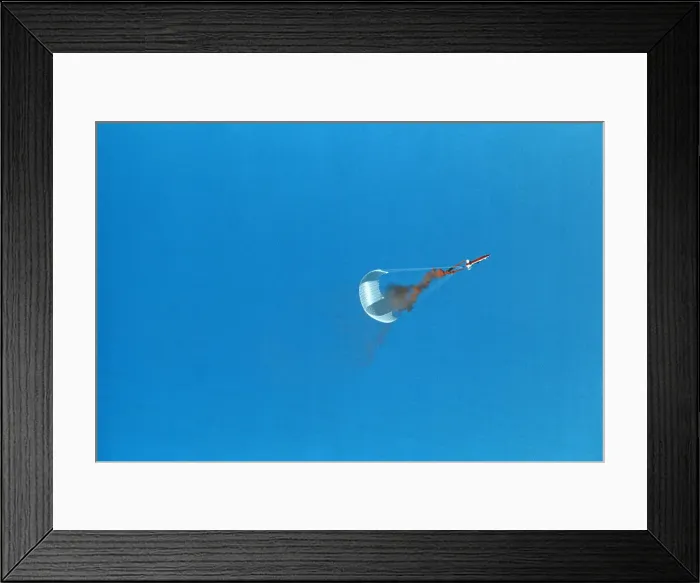 Framed Print : Evel Knievel's Rocket Descending Framed Print : Evel Knievel's Rocket Descending