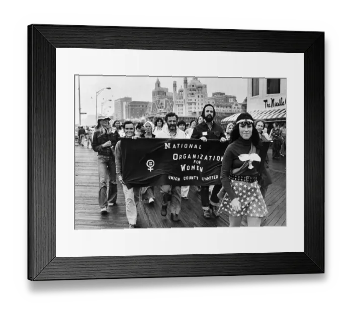 Framed Print : NOW March on Boardwalk Framed Print : NOW March on Boardwalk