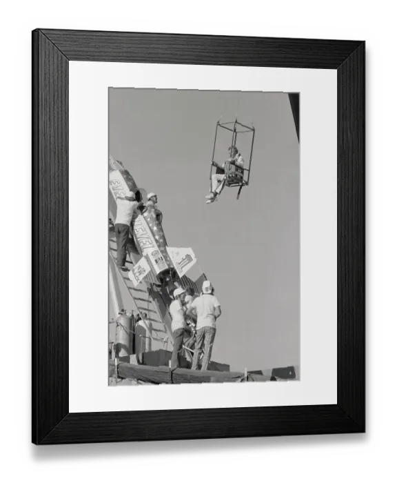 Framed Print : Evel Knievel preparing for Rocket Launch Framed Print : Evel Knievel preparing for Rocket Launch
