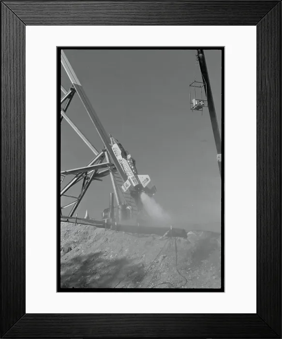 Framed Print : Evel Knievel Preparing for Rocket Take Off Framed Print : Evel Knievel Preparing for Rocket Take Off