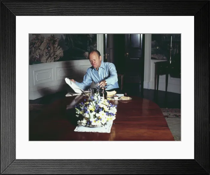 Framed Print : President Ford At Breakfast Framed Print : President Ford At Breakfast