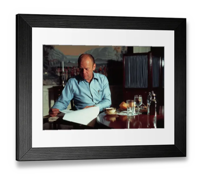 Framed Print : President Ford at Breakfast