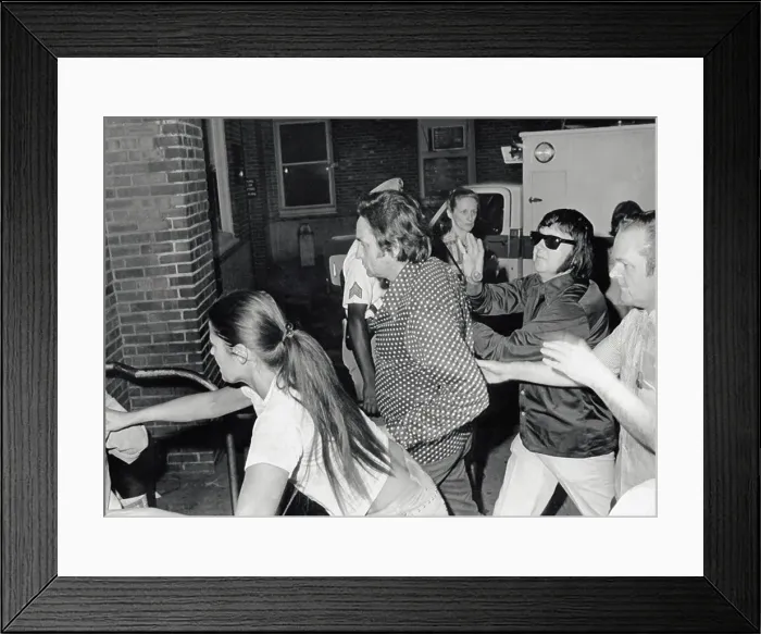 Framed Print : Johnny Cash Arriving at Hospital Framed Print : Johnny Cash Arriving at Hospital