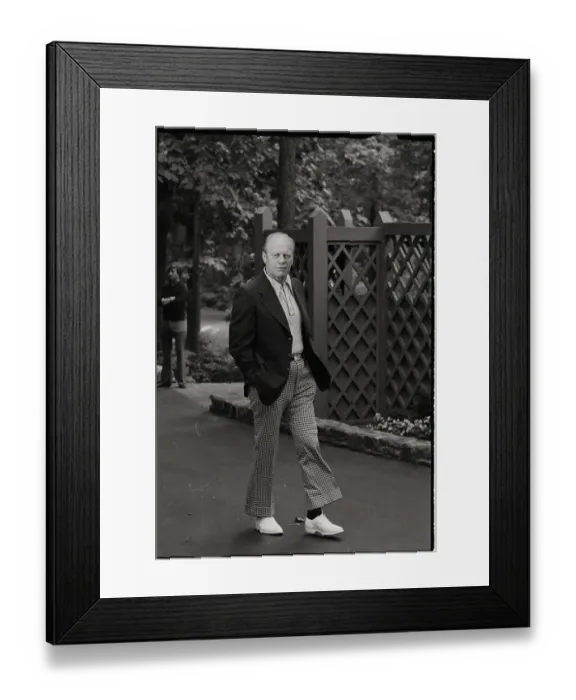 Framed Print : President Ford Dressed For Relaxation Framed Print : President Ford Dressed For Relaxation