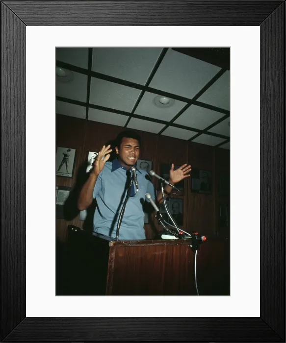 Framed Print : Muhammad Ali Promotes Upcoming Fight Framed Print : Muhammad Ali Promotes Upcoming Fight