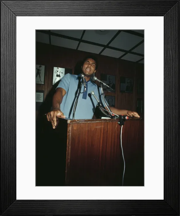 Framed Print : Muhammad Ali Promotes Upcoming Fight Framed Print : Muhammad Ali Promotes Upcoming Fight