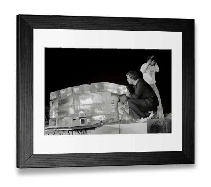 Framed Print : Magician Exiting from Frozen Ice Framed Print : Magician Exiting from Frozen Ice