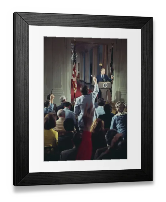 Framed Print : President Ford Holds Press Conference