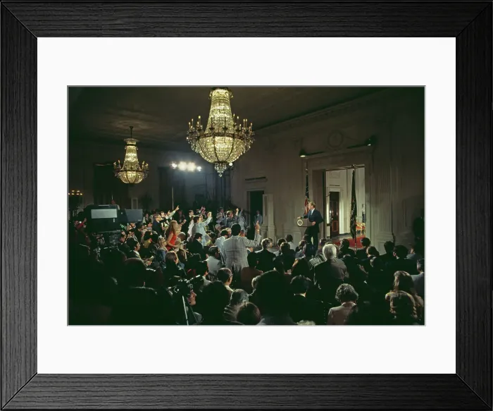 Framed Print : President Ford's First Press Conference Framed Print : President Ford's First Press Conference