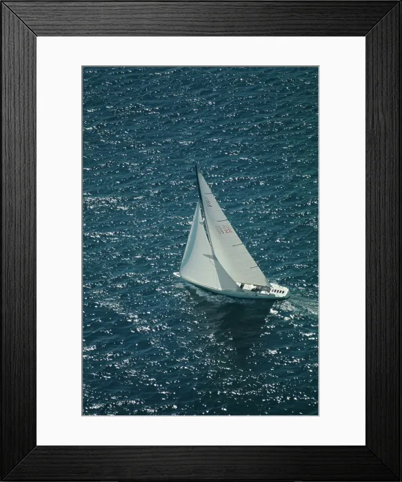 Framed Print : Racing Yacht Intrepid Framed Print : Racing Yacht Intrepid
