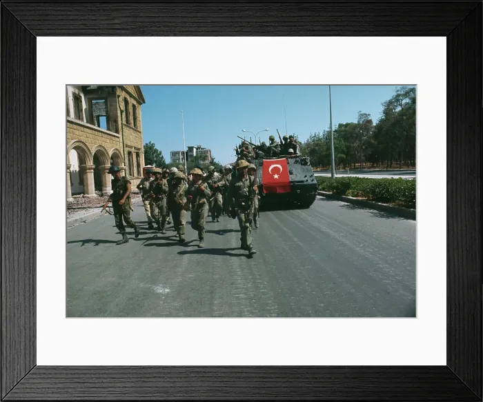 Framed Print : Turkish Troops In Cyprus Framed Print : Turkish Troops In Cyprus