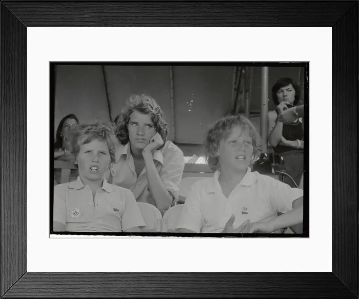 Framed Print : Kennedys Watching Tennis Matches Framed Print : Kennedys Watching Tennis Matches