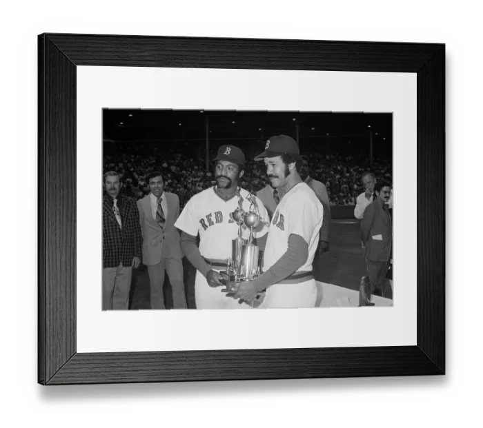 Framed Print : Luis Tiant & Juan Marichal W / Trophies Framed Print : Luis Tiant & Juan Marichal W / Trophies