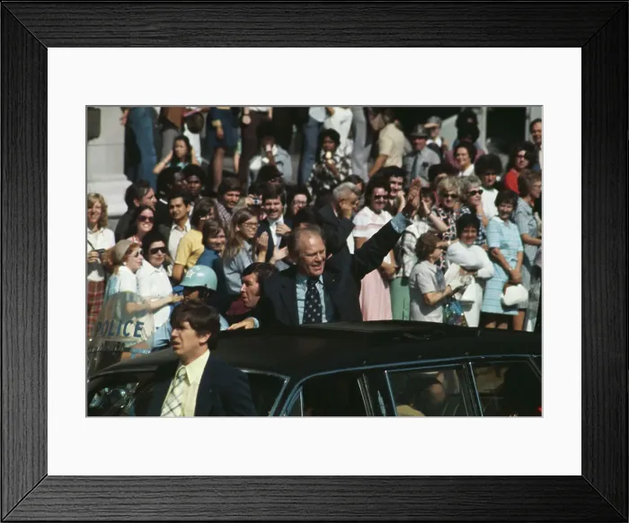 Framed Print : President Ford In Chicago Framed Print : President Ford In Chicago
