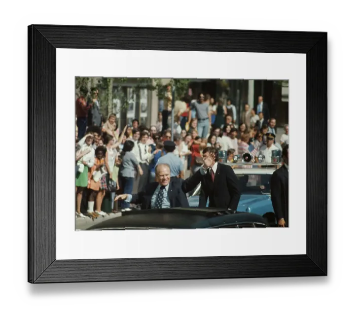 Framed Print : President Ford In Chicago
