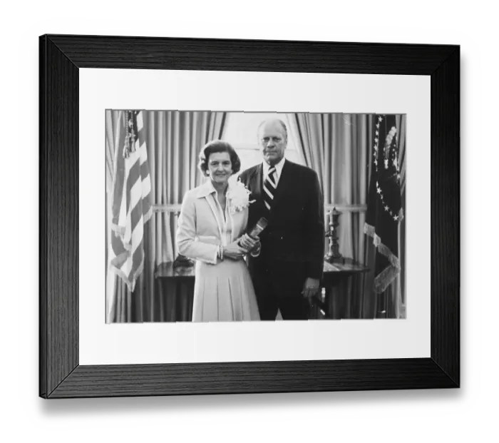 Framed Print : Official Photo Of Pres. Ford And Spouse Framed Print : Official Photo Of Pres. Ford And Spouse