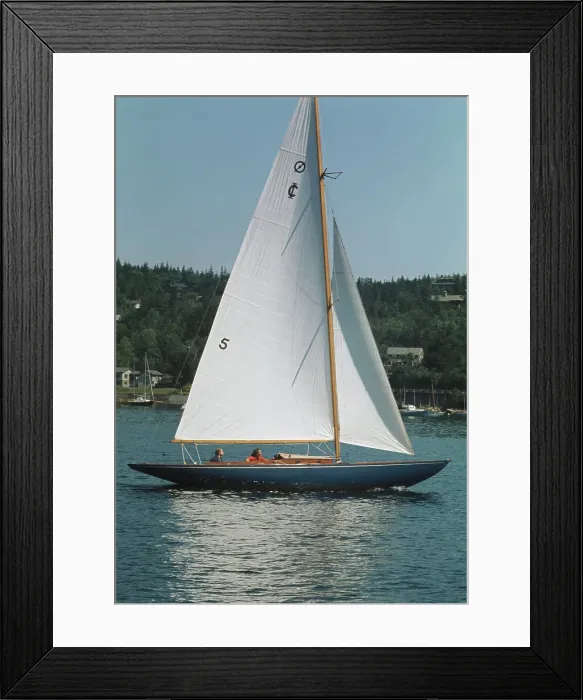 Framed Print : Nelson And Happy Rockefeller Sailing