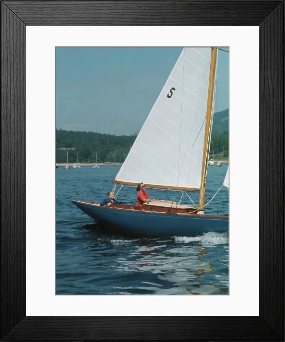 Framed Print : Nelson And Happy Rockefeller Sailing
