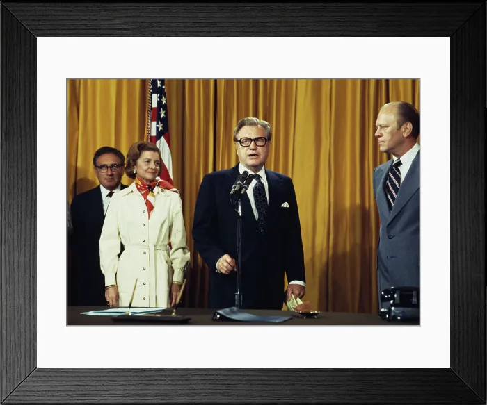 Framed Print : President Ford With New Vice President Rockefeller Framed Print : President Ford With New Vice President Rockefeller