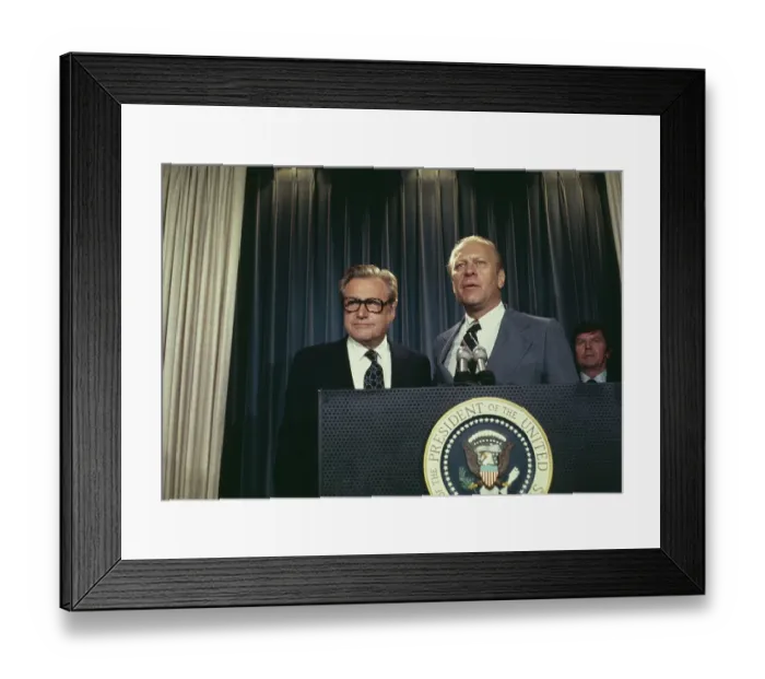 Framed Print : Nelson Rockefeller And Gerald Ford