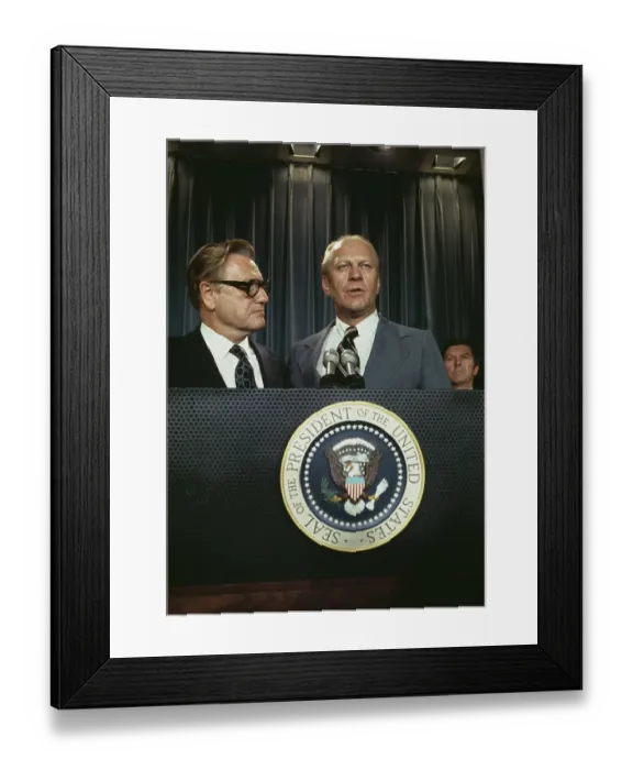 Framed Print : Nelson Rockefeller And Gerald Ford