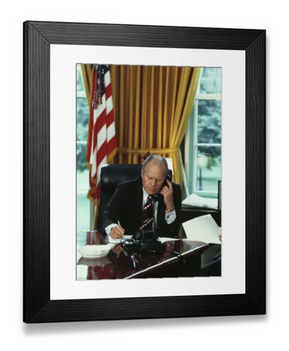 Framed Print : President Ford In The Oval Office Framed Print : President Ford In The Oval Office