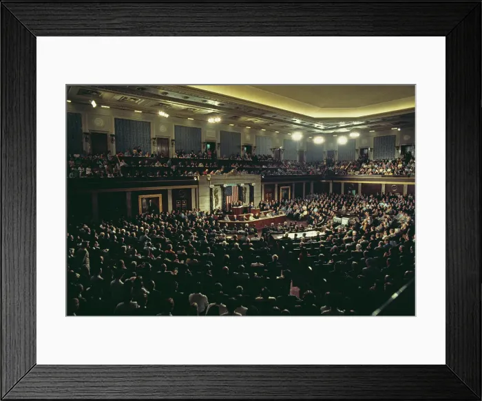 Framed Print : President Ford's Speaking In Congress Framed Print : President Ford's Speaking In Congress