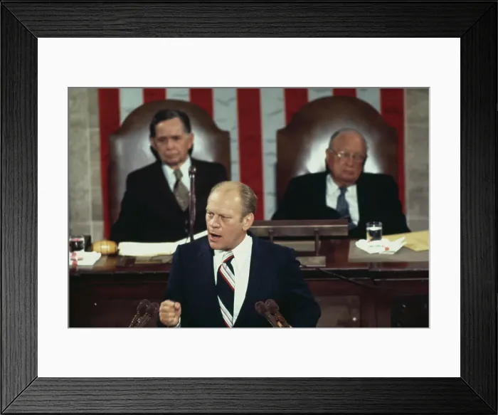 Framed Print : President Ford's Speaking In Congress Framed Print : President Ford's Speaking In Congress