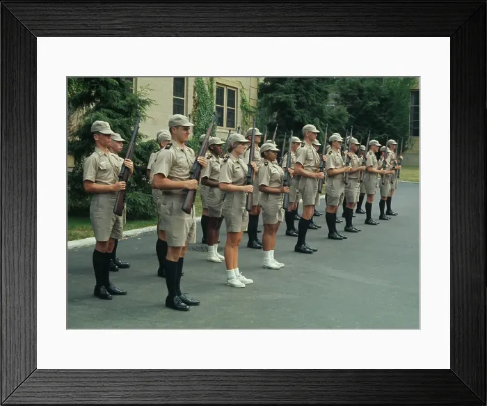 Framed Print : Women In Rifle Drill Framed Print : Women In Rifle Drill