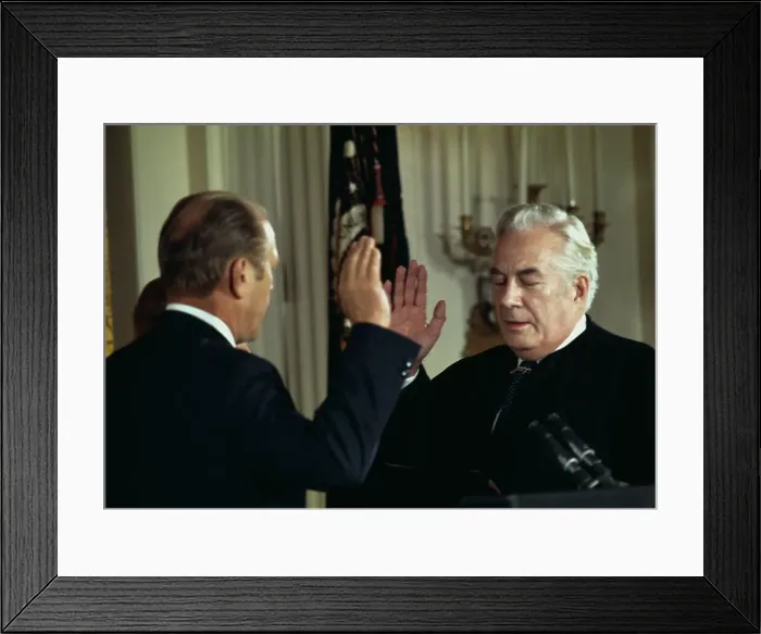 Framed Print : Swearing In Of President Ford Framed Print : Swearing In Of President Ford