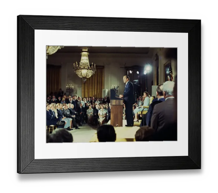 Framed Print : Ford Speech After Swearing-In Ceremony Framed Print : Ford Speech After Swearing-In Ceremony
