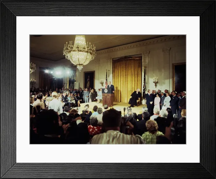 Framed Print : Ford Speech After Swearing-In Ceremony Framed Print : Ford Speech After Swearing-In Ceremony