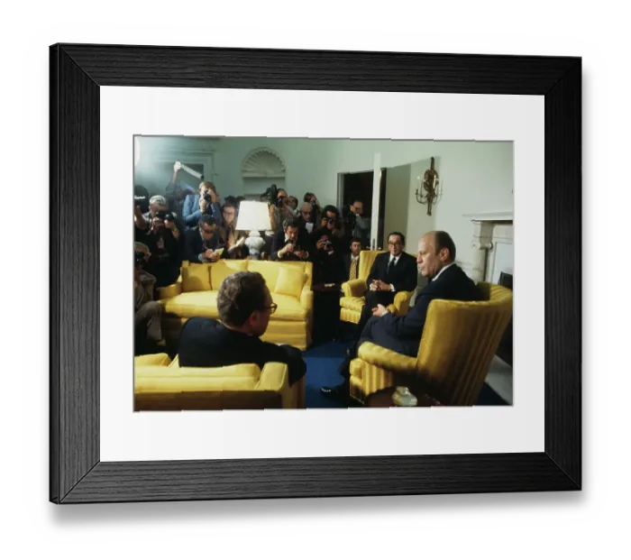 Framed Print : President Ford Meets Japanese Ambassador Framed Print : President Ford Meets Japanese Ambassador