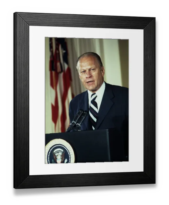 Framed Print : Ford Speech After Swearing-In Ceremony Framed Print : Ford Speech After Swearing-In Ceremony