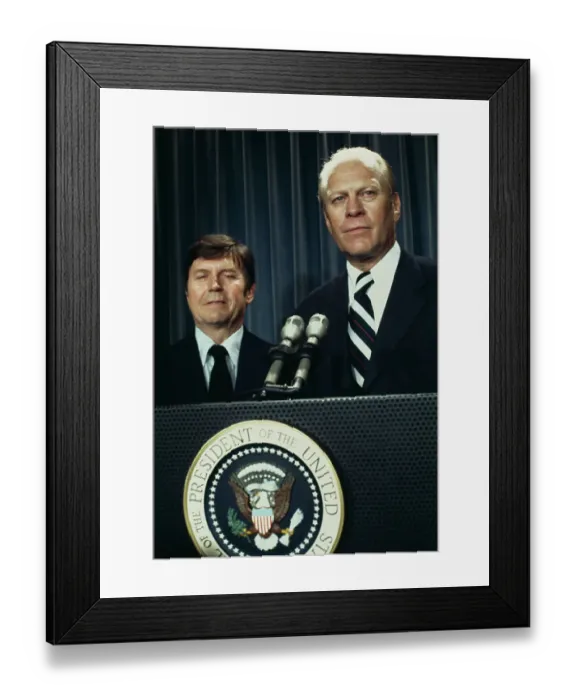 Framed Print : President Ford Introduces New Press Secretary Framed Print : President Ford Introduces New Press Secretary