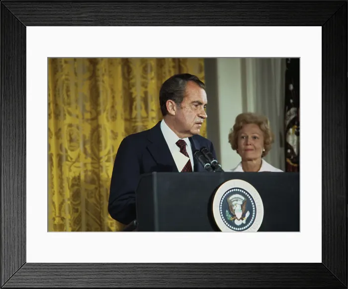 Framed Print : Nixon's Last Day At The White House Framed Print : Nixon's Last Day At The White House