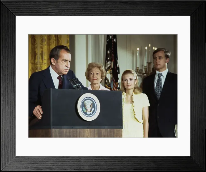 Framed Print : Nixon's Last Day At The White House Framed Print : Nixon's Last Day At The White House