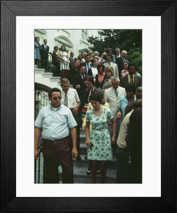 Framed Print : Staff At White House Framed Print : Staff At White House