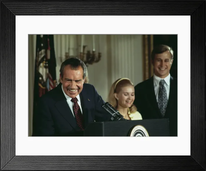 Framed Print : Nixon's Last Day At The White House Framed Print : Nixon's Last Day At The White House