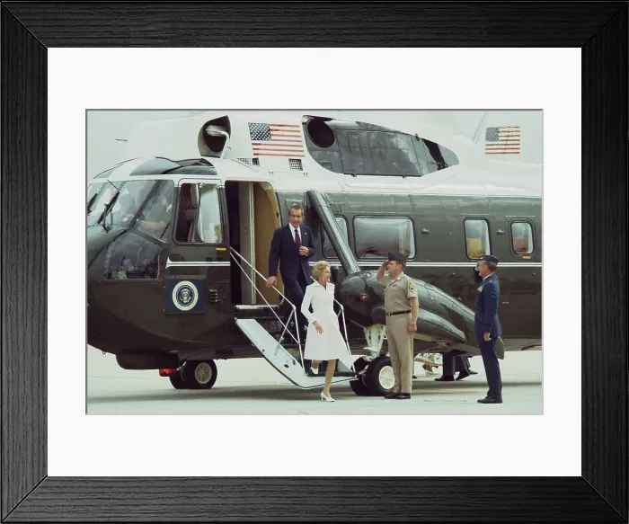 Framed Print : The Nixons Farewell Tour, 1974 Framed Print : The Nixons Farewell Tour, 1974