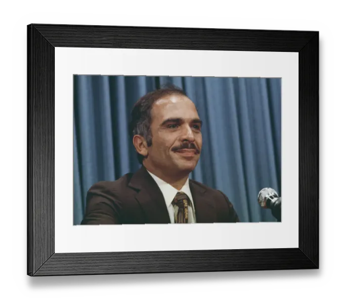 Framed Print : King Hussein Of Jordan Framed Print : King Hussein Of Jordan